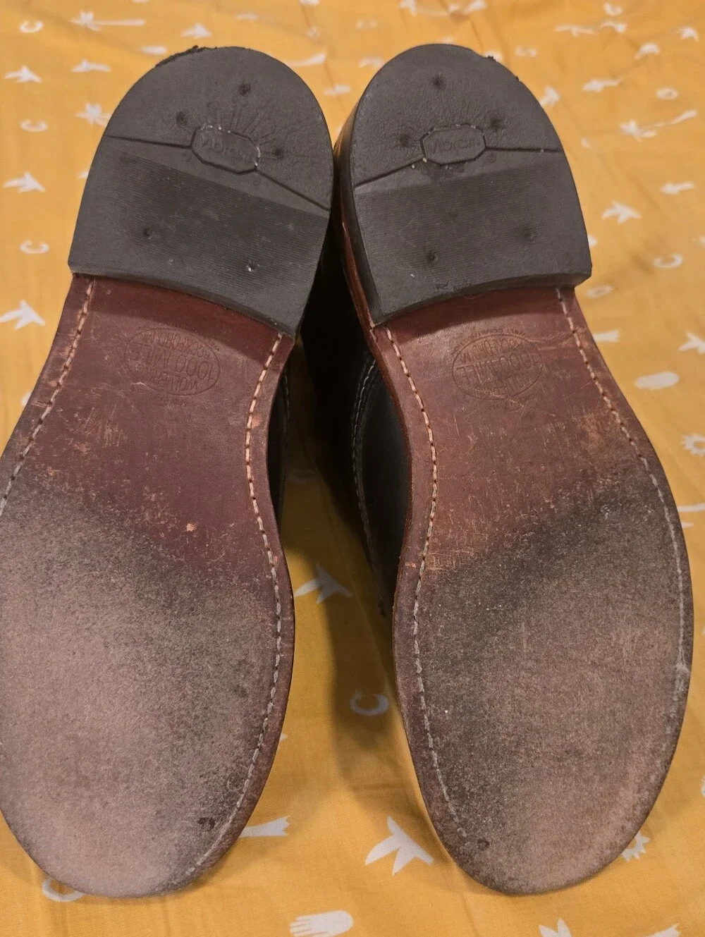 Wolverine Black Leather 1000 Mile Boots